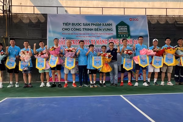 Sôi nổi Giải Pickleball xi măng Sông Gianh chào mừng các ngày lễ lớn