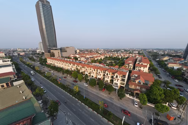 Một góc phường Thành Sen, Hà Tĩnh.