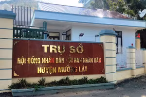 UBND huyện Mường Lát (Thanh Hóa) - nơi thực hiện thủ tục xét thăng hạng chức danh nghề nghiệp cho viên chức.