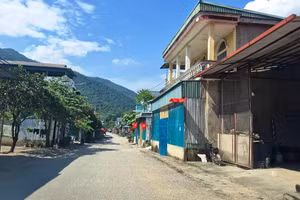 Một góc bản Pùng, xã vùng biên Quang Chiểu (Thanh Hóa).