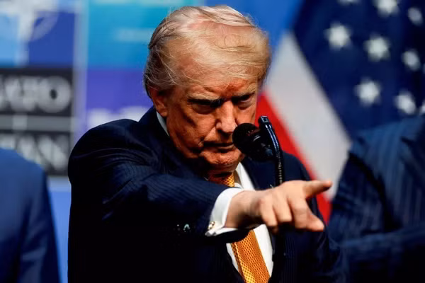 Tổng thống Mỹ Donald Trump tại hội nghị thượng đỉnh NATO ở Ankara, Thổ Nhĩ Kỳ.