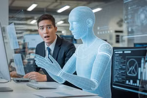 Một số nhà nghiên cứu cũng cho biết, AI có thể sẽ tự động hóa một số nhiệm vụ nhất định. Ảnh: INT