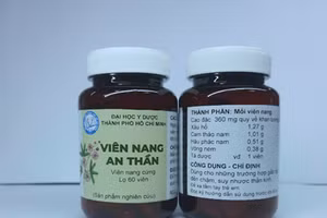 Sản phẩm viên nang an thần do nhóm nghiên cứu của Đại học Y Dược TPHCM thực hiện.