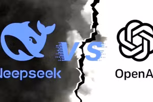 DeepSeek cho biết R1 có hiệu suất ngang bằng o1 của OpenAI. Ảnh: INT