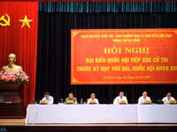 Đoàn ĐBQH đơn vị TP Đà Nẵng tổ chức Hội nghị tiếp xúc cử tri. 
