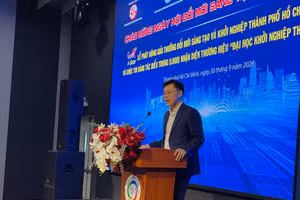 Phó Chủ tịch UBND TPHCM Trương Minh Huy Vũ phát biểu tại sự kiện. Ảnh: Hà An.
