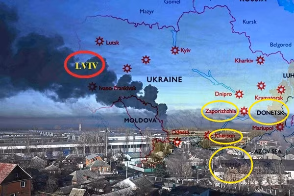 Ukraine hy sinh Donbass, quyết giành Kherson, Zaporizhzhia hoặc Crimea