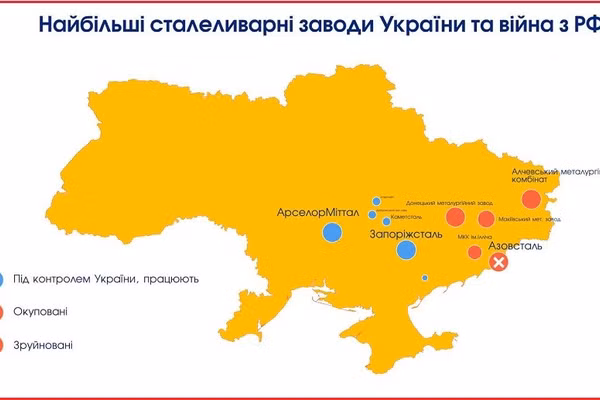 Nga đánh mạnh, cả tuần Ukraine không sản xuất nổi 1 tấn thép