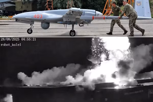 Đánh sập nhà máy UAV Bayraktar