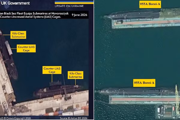 Ukraine: 4 tàu ngầm Nga ‘run rẩy’ trên Biển Đen