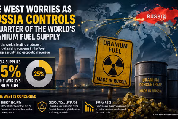 Sau khí đốt, châu Âu lại phải tìm cách ‘thoát uranium Nga’