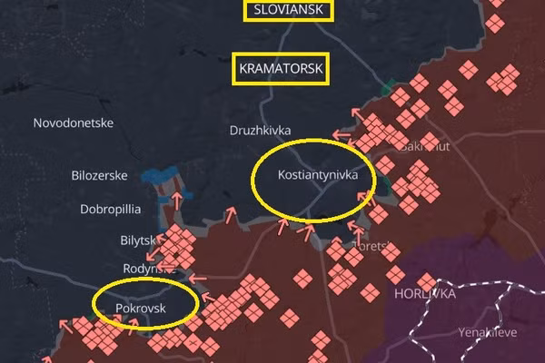 Lựa chọn đau đớn: Bỏ Konstantinovka hay rút khỏi Pokrovsk?