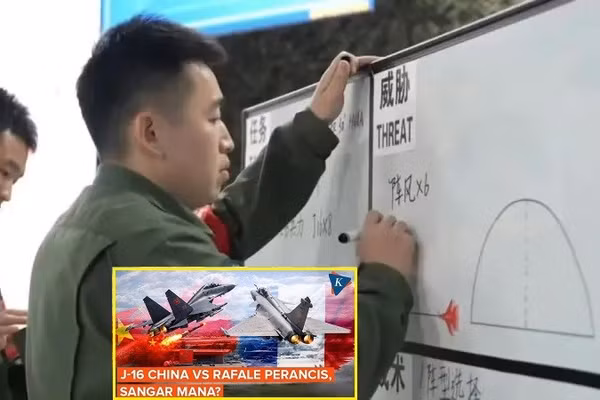 Kịch bản 8 chiến đấu cơ J-16 đấu 6 tiêm kích Rafale