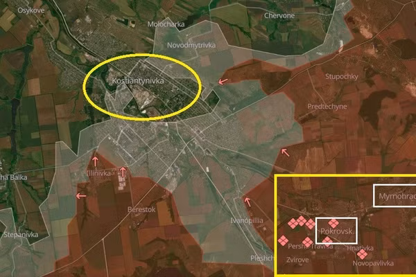 13.500 quân Ukraine thiệt mạng ở Kostiantynivka