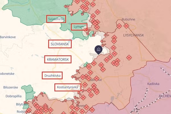 Ban công lửa ở Slavyansk-Kramatorsk