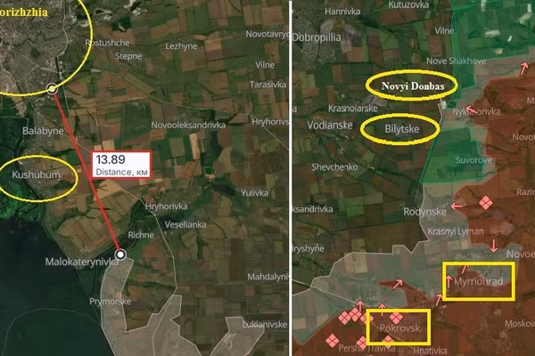 Nga cách Zaporizhzhia hơn 10km, Ukraine sa lầy ở Pokrovsk
