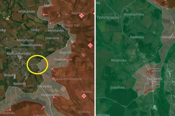 Ukraine sa lầy ở Kupiansk, Nga bùng nổ ở Kostiantynivka, Sloviansk