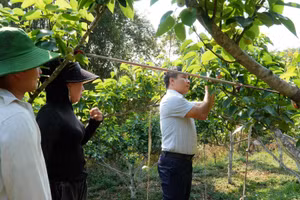 Người dân Tả Lèng được trang bị các kiến thức về trồng trọt giúp phát triển kinh tế gia đình.