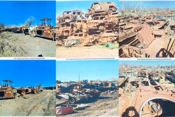 Hàng trăm phương tiện quân sự hạng nặng của Nga phải đem ‘bán sắt vụn’
