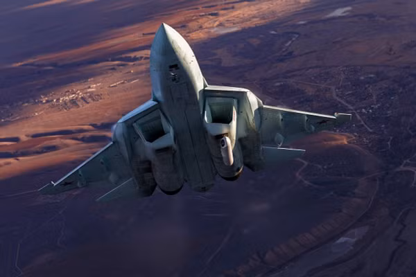 Tiêm kích Su-57 lần đầu được phát hiện mang hệ thống 101KS-N
