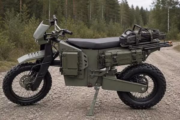 Xe máy điện chiến thuật Dispatch có phạm vi hoạt động lên tới 200km