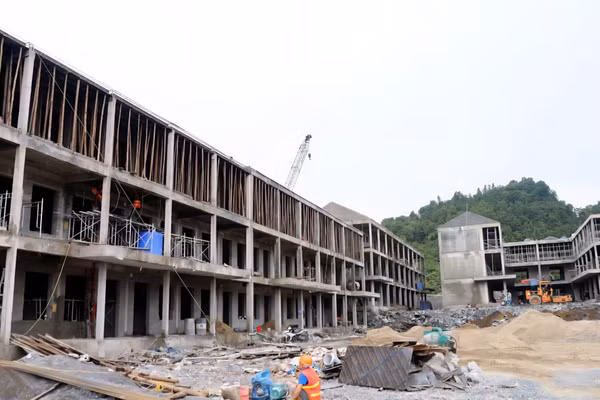 Các điểm trường nội trú liên cấp vùng biên Tuyên Quang được triển khai với quyết tâm cao.