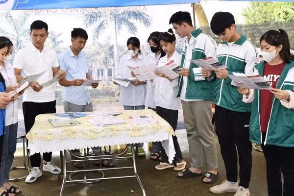 Học sinh tại Trung tâm GDNN – GDTX Hàm Yên, Tuyên Quang.