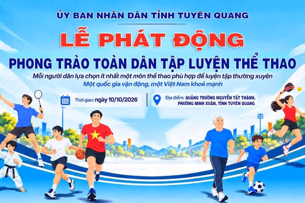 Tuyên Quang phát động phong trào toàn dân tập luyện thể thao.