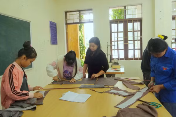Tăng cường liên kết trong đào tạo nghề tại khu vực nông thôn. (Ảnh: Phạm Hoan)