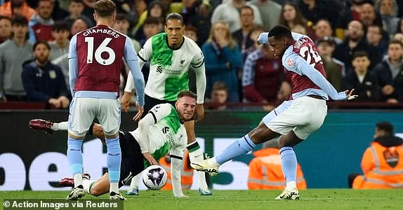 Chùm ảnh: Cầm hoà Liverpool, cổ động viên Aston Villa tri ân Jurgen Klopp 