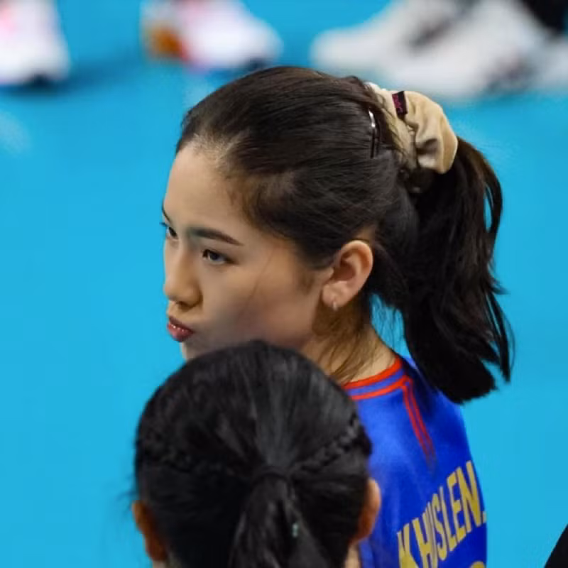 Vẻ nhí nhảnh, đáng yêu gây thương nhớ của sao bóng chuyền Mông Cổ 