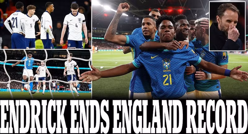Anh tiếp Brazil trong trận giao hữu trên sân Wembley lúc 02h00 ngày 24/3. Chùm ảnh: Hạ tuyển Anh, Brazil tạo nhiều kỷ lục