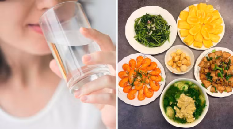 Một trong những cách ăn uống ngày Tết không tăng cân đó là uống nước trước khi ăn khoảng 15-10 phút để giúp cơ thể cảm thấy no và nạp ít thức ăn lại. Mẹo ăn ngày Tết không lo tăng cân chị em nào cũng cần