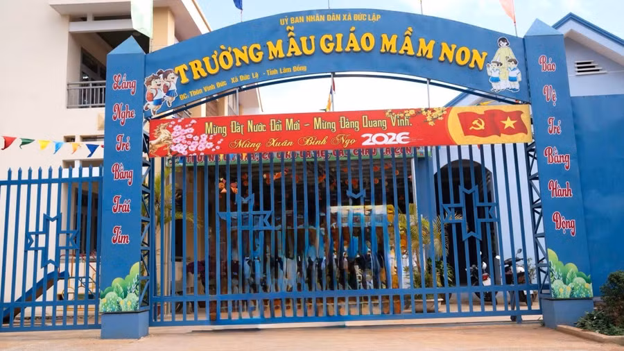 Trường Mẫu giáo Mầm Non, xã Đức Lập, tỉnh Lâm Đồng.