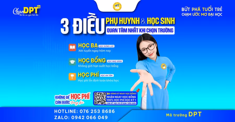 Mùa tuyển sinh 2026, thí sinh quan tâm ba yếu tố: học bạ, học bổng và học phí.