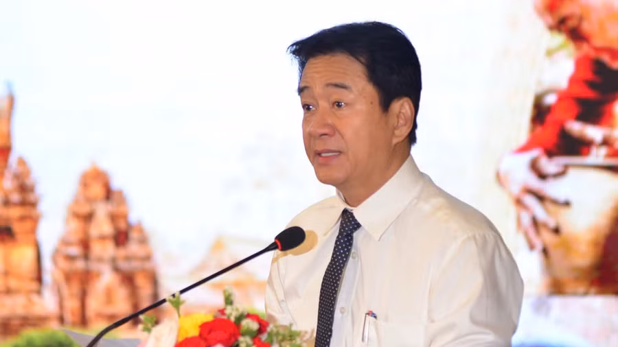 Ông Nguyễn Long Biên – Phó Chủ tịch UBND tỉnh Khánh Hòa phát biểu tại Hội thảo.