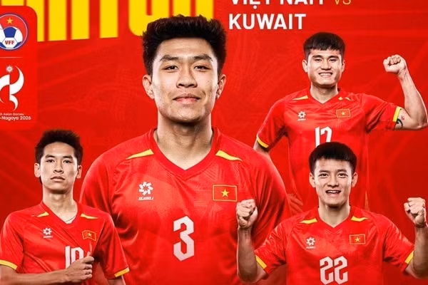 U23 Việt Nam cầm hòa U23 Kuwait ở trận ra quân ASIAD 2026.