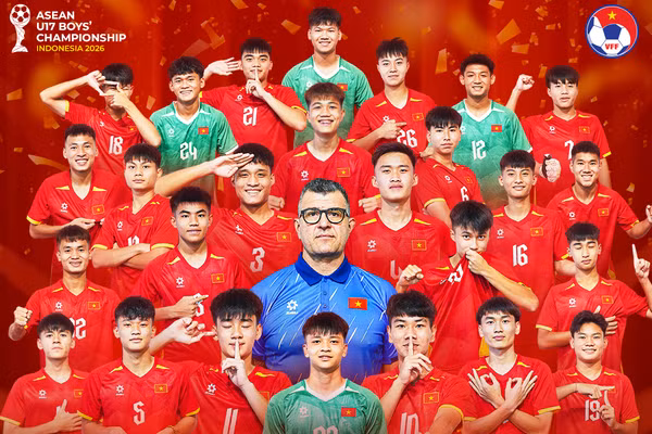 U17 Việt Nam trở thành tân vương của giải Đông Nam Á. Ảnh: VFF.
