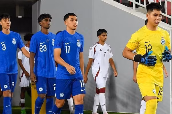 Singapore dự Vòng loại U23 Châu Á 2026 tại Việt Nam với đội hình trẻ nhất giải.