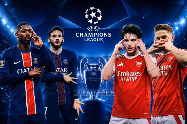 Chung kết cúp C1 giữa PSG và Arsenal 