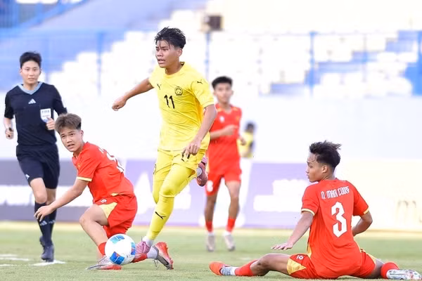 U17 Việt Nam gặp U17 Malaysia ở chung kết U17 Đông Nam Á 2026. Ảnh: FAM.