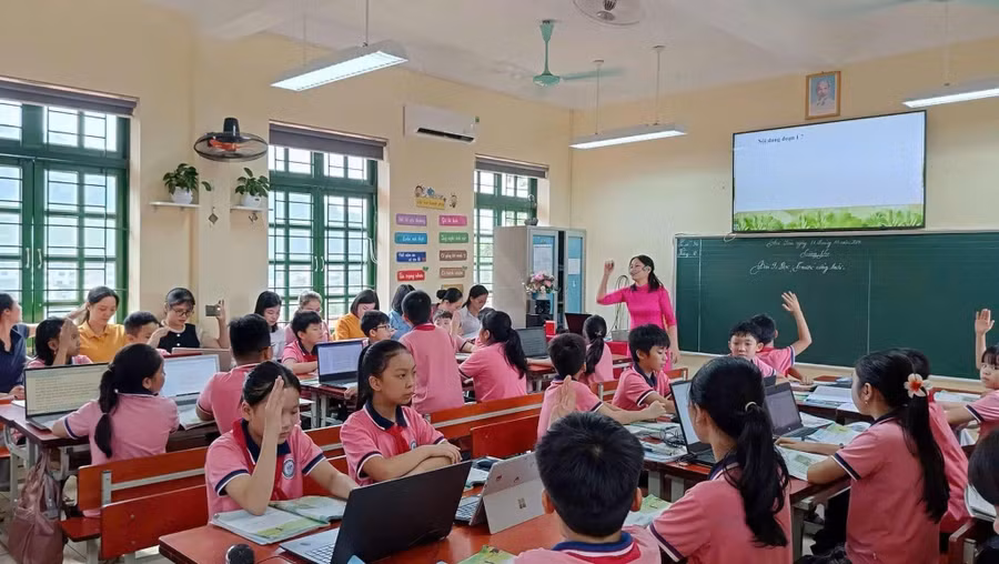 Những lớp học số hóa được học sinh đón nhận hào hứng.