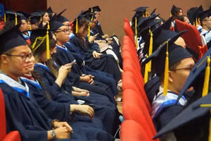 Trường Đại học Quốc tế tổ chức Lễ Tốt nghiệp Đại học và Sau Đại học vào tháng 11/2024. Ảnh: Lê Nam. 