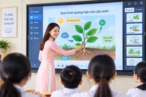 Công nghệ số đang mở thêm không gian tương tác và đổi mới phương pháp dạy học.
