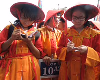 Ấn tượng ngày hội học sinh với di sản Huế ảnh 9 Ấn tượng ngày hội học sinh với di sản Huế ảnh 9