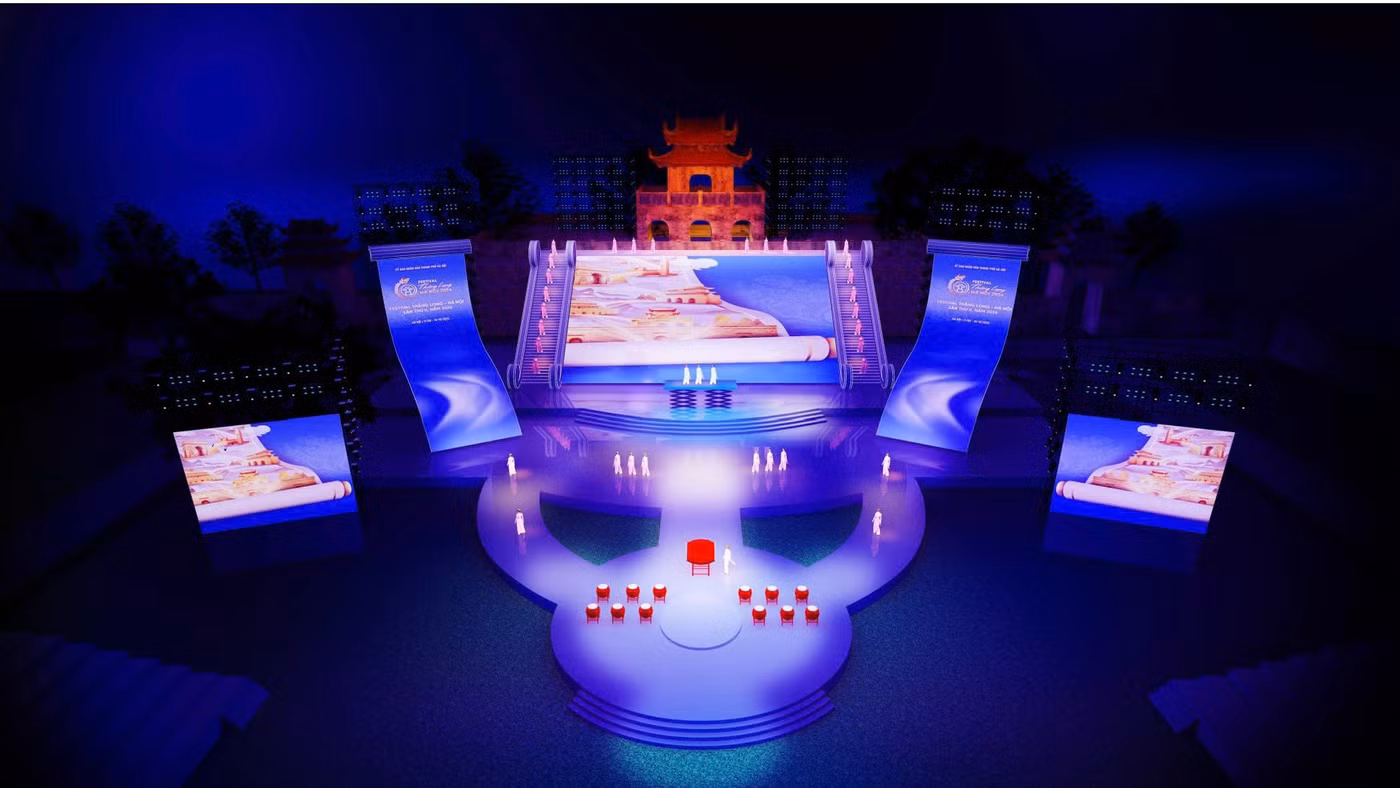 Đêm khai mạc Festival Thăng Long - Hà Nội 2026 sẽ sử dụng công nghệ đỉnh cao - Ảnh: BTC. 