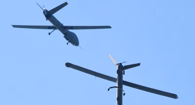 Drone Hermes của Israel.