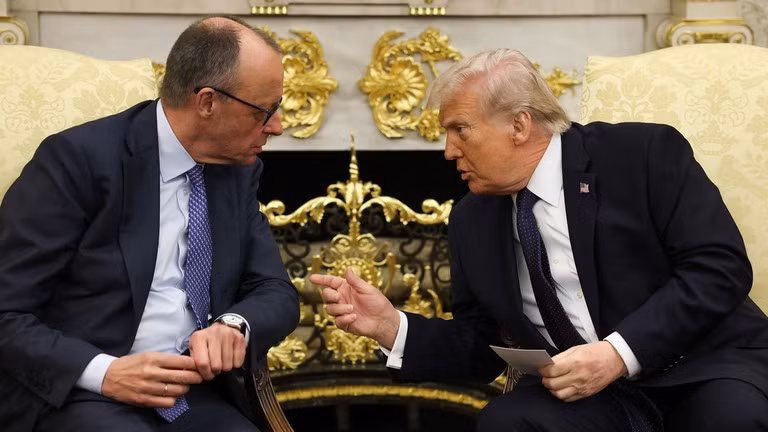 Thủ tướng Đức Friedrich Merz và Tổng thống Mỹ Donald Trump.