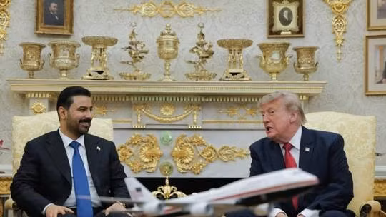 Tổng thống Mỹ Donald Trump và Thủ tướng Iraq Ali al-Zaydi.