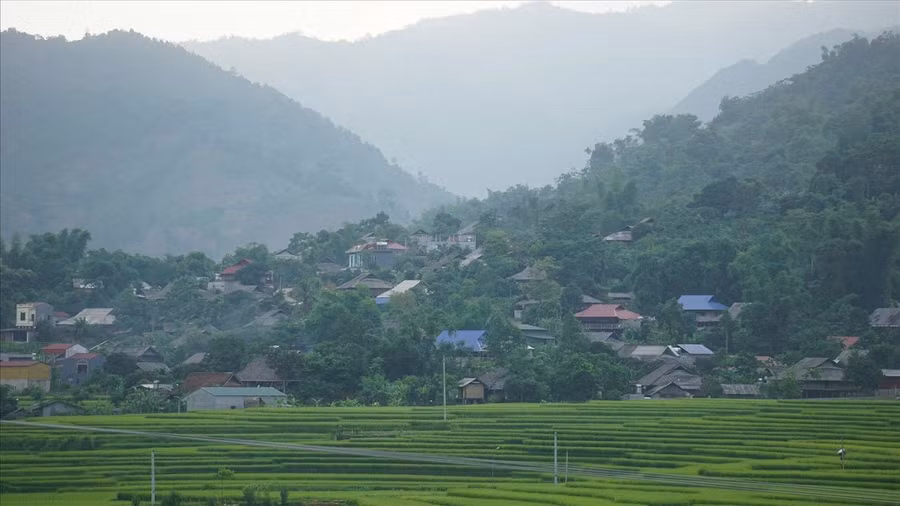Với các chính sách giảm nghèo đồng bộ và hiệu quả, góp phần thay đổi bộ mặt nông thôn, vùng sâu, vùng xa của huyện Văn Bàn. Ảnh Trọng Bảo